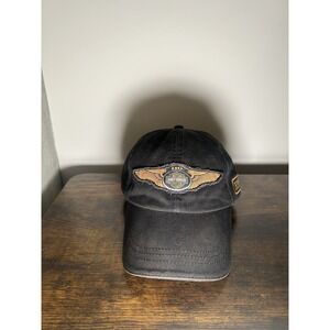 Harley-Davidson Mens Chain Stitch Curved Adjustable Colorblocked  Baseball Cap